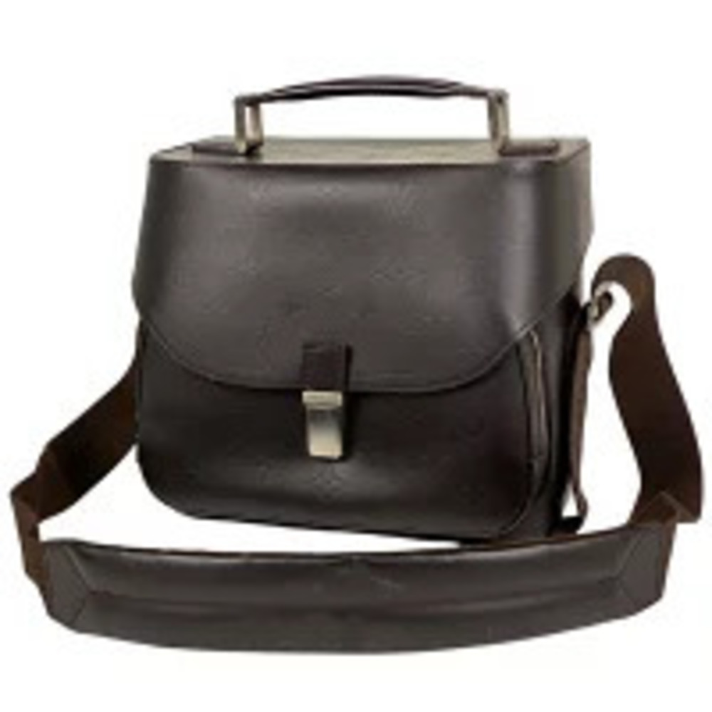 Louis Vuitton Charlie Camera Bag Handbag Shoulder Monogram Glac Leather Cafe